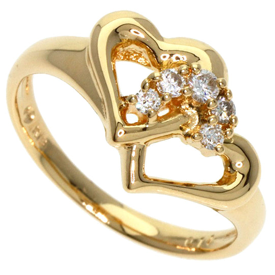 TASAKI Ring 18K Yellow Gold gold Heart motif diamond Women Used Authentic