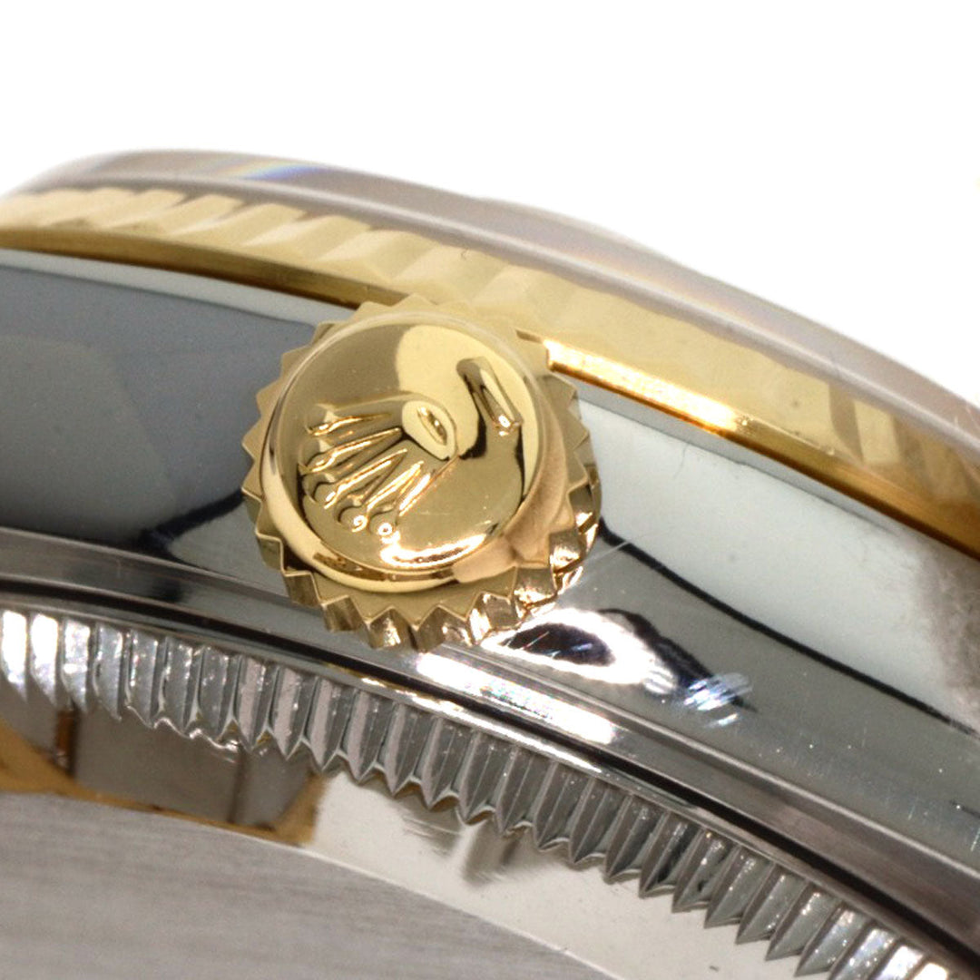 ROLEX Watches Mechanical Automatic 69173G Stainless Steel , SSxK18YG gold Datejust 10P Diamond Champagne Gold dial Women Used Authentic