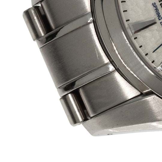 SEIKO Watches Spring drive SBGA011 9R65-0AE0 Stainless Steel , Stainless Steel Silver Grand Seiko Round Face Snow White white dial mens Used Authentic