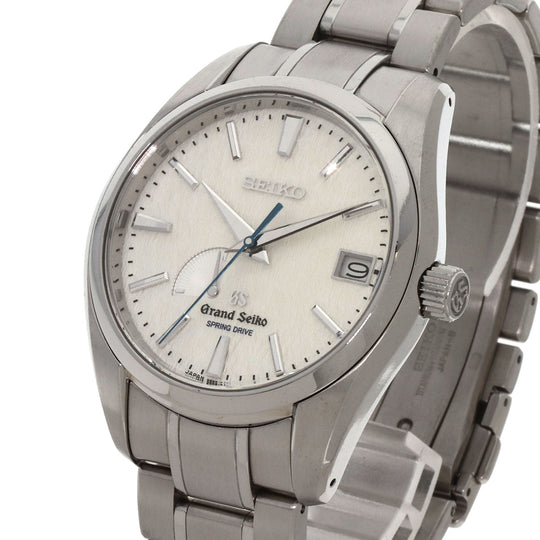 SEIKO Watches Spring drive SBGA011 9R65-0AE0 Stainless Steel , Stainless Steel Silver Grand Seiko Round Face Snow White white dial mens Used Authentic