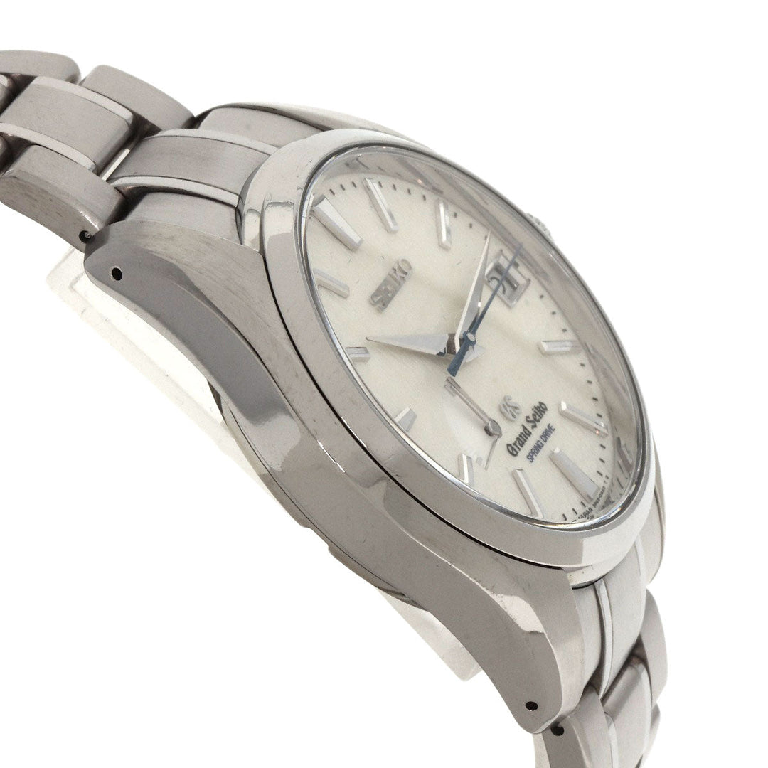 SEIKO Watches Spring drive SBGA011 9R65-0AE0 Stainless Steel , Stainless Steel Silver Grand Seiko Round Face Snow White white dial mens Used Authentic