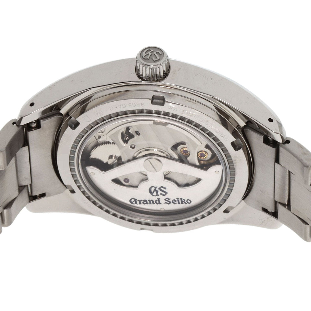 SEIKO Watches Spring drive SBGA011 9R65-0AE0 Stainless Steel , Stainless Steel Silver Grand Seiko Round Face Snow White white dial mens Used Authentic