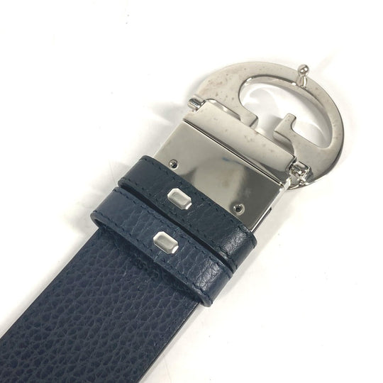 GUCCI belt 449715 leather black GG logo mens 105 Used Authentic