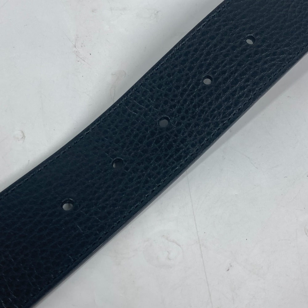 GUCCI belt 449715 leather black GG logo mens 105 Used Authentic
