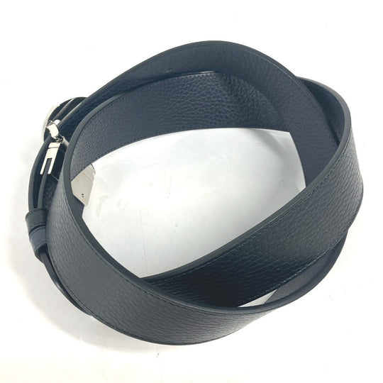 GUCCI belt 449715 leather black GG logo mens 105 Used Authentic