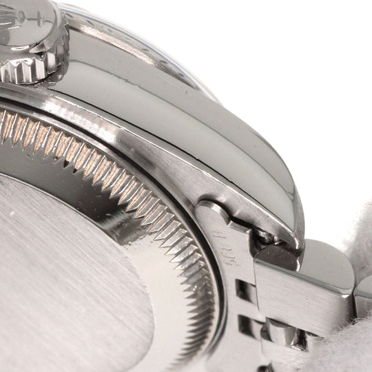 ROLEX Watches Mechanical Automatic 69174G Stainless Steel , Stainless Steel , K18WG Silver Datejust 10P Diamond Silver dial Women Used Authentic