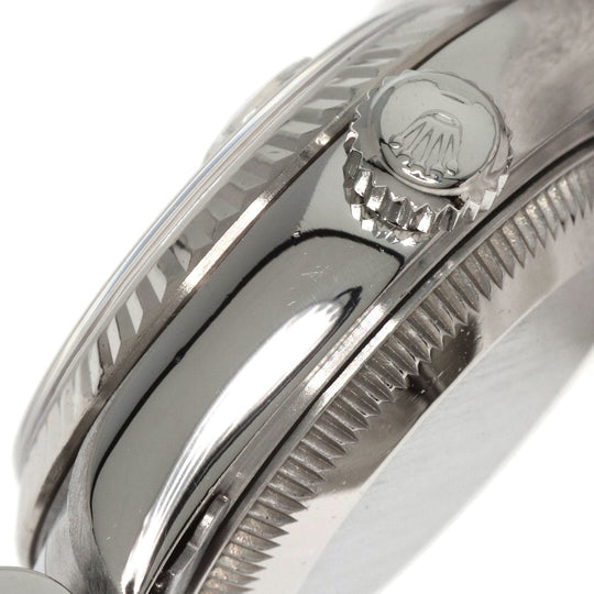 ROLEX Watches Mechanical Automatic 69174G Stainless Steel , Stainless Steel , K18WG Silver Datejust 10P Diamond Silver dial Women Used Authentic