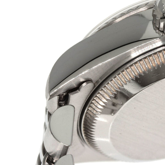 ROLEX Watches Mechanical Automatic 69174G Stainless Steel , Stainless Steel , K18WG Silver Datejust 10P Diamond Silver dial Women Used Authentic