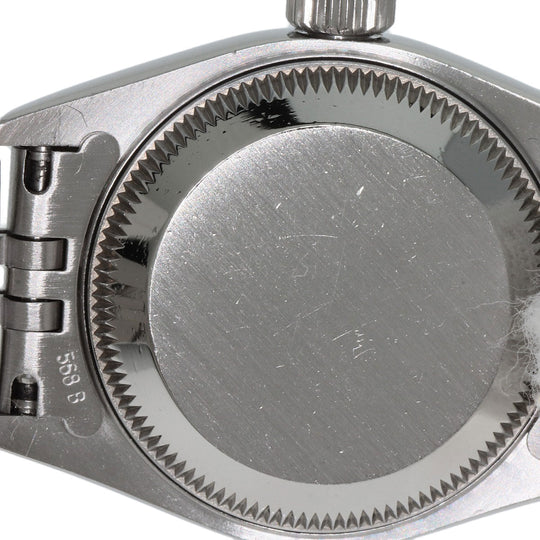 ROLEX Watches Mechanical Automatic 69174G Stainless Steel , Stainless Steel , K18WG Silver Datejust 10P Diamond Silver dial Women Used Authentic