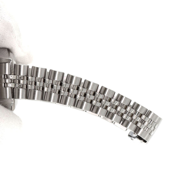 ROLEX Watches Mechanical Automatic 69174G Stainless Steel , Stainless Steel , K18WG Silver Datejust 10P Diamond Silver dial Women Used Authentic