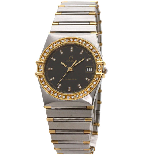OMEGA Watches Quartz Stainless Steel Silver Constellation diamond gray dial