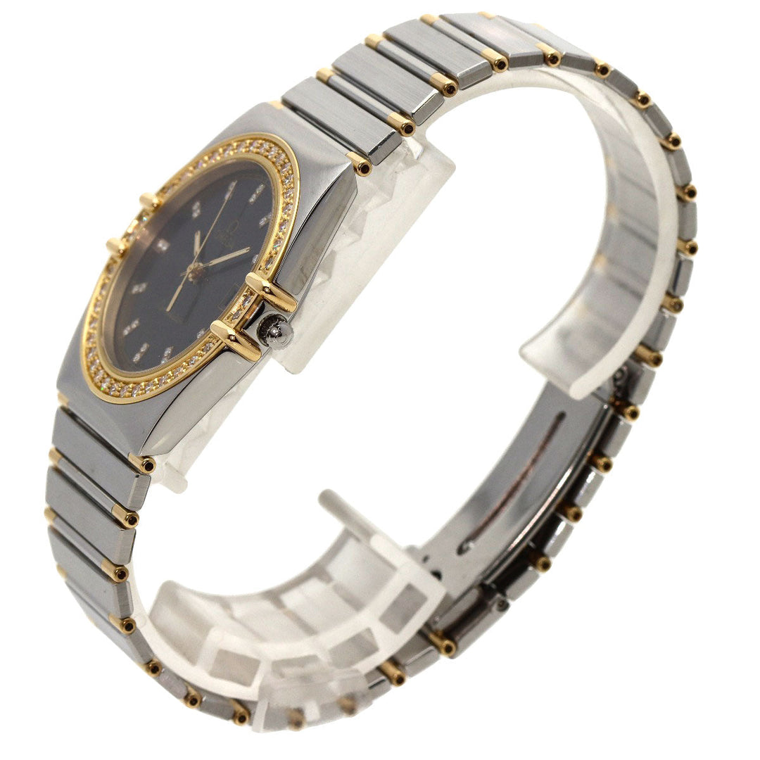 OMEGA Watches Quartz Stainless Steel Silver Constellation diamond gray dial