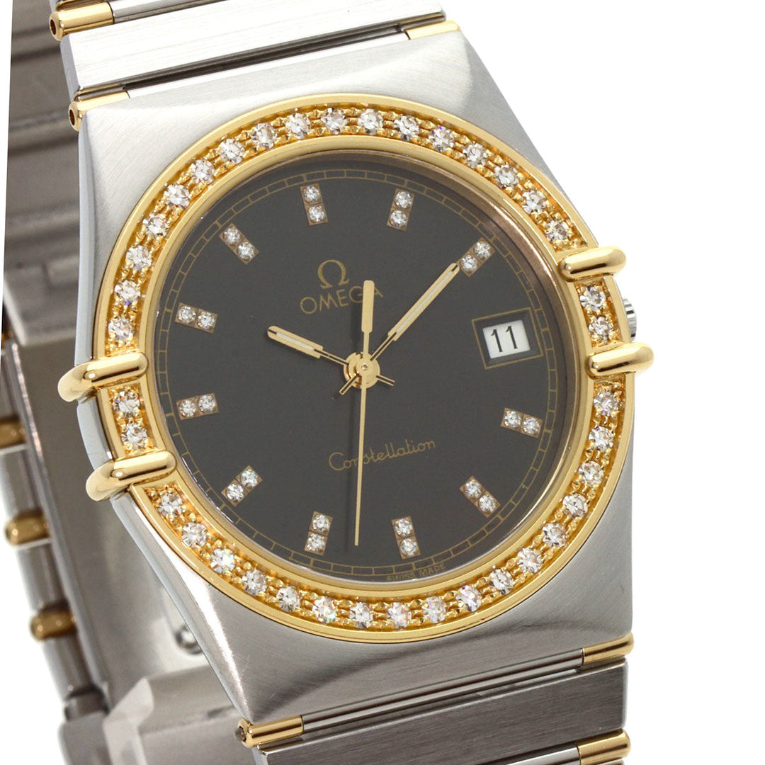 OMEGA Watches Quartz Stainless Steel Silver Constellation diamond gray dial