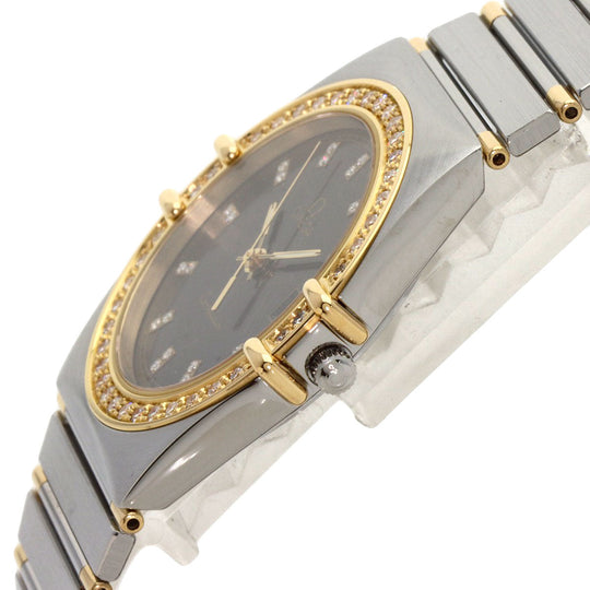 OMEGA Watches Quartz Stainless Steel Silver Constellation diamond gray dial