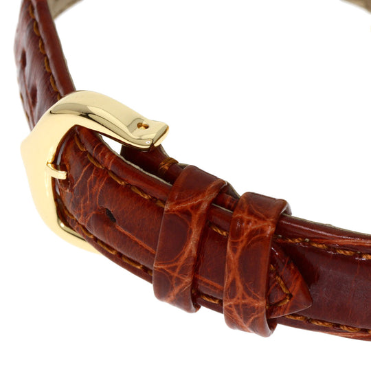 CARTIER Watches Quartz W2601556 K18YG, leather gold Tank American SM Ivory dial Women Used Authentic