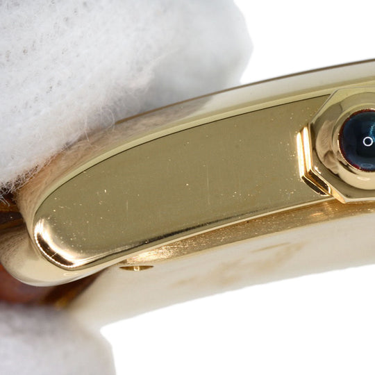 CARTIER Watches Quartz W5000356 K18YG, leather gold Tank Francaise MM Ivory dial Boys Used Authentic