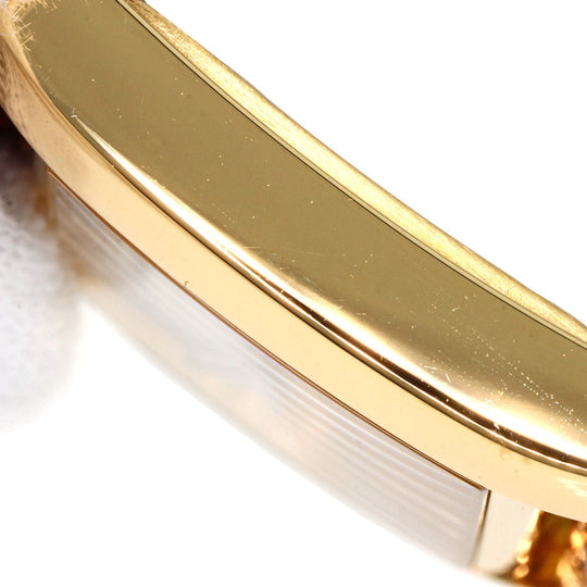 CARTIER Watches Quartz W5000356 K18YG, leather gold Tank Francaise MM Ivory dial Boys Used Authentic