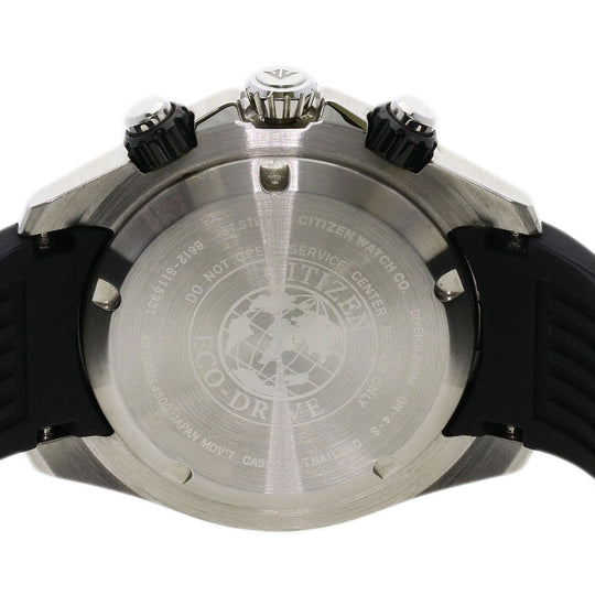 CITIZEN Watches Eco Drive CA0718-21E Stainless Steel, Rubber Silver Promaster Diver 200 black dial mens Used Authentic