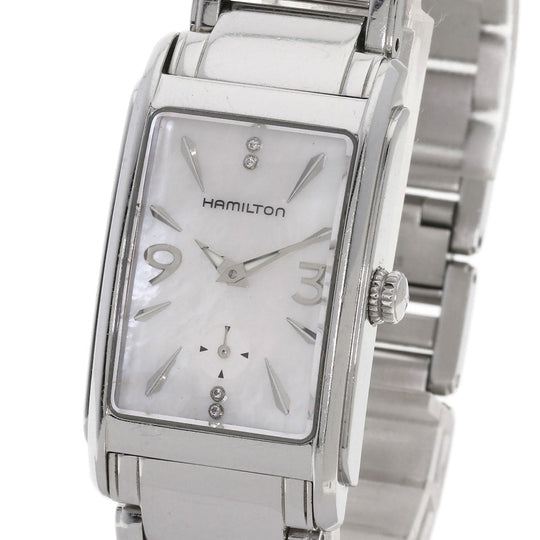 HAMILTON Watches Quartz H114111 Stainless Steel , Stainless Steel Silver Ardmore 4P Diamond White shell dial Women Used Authentic