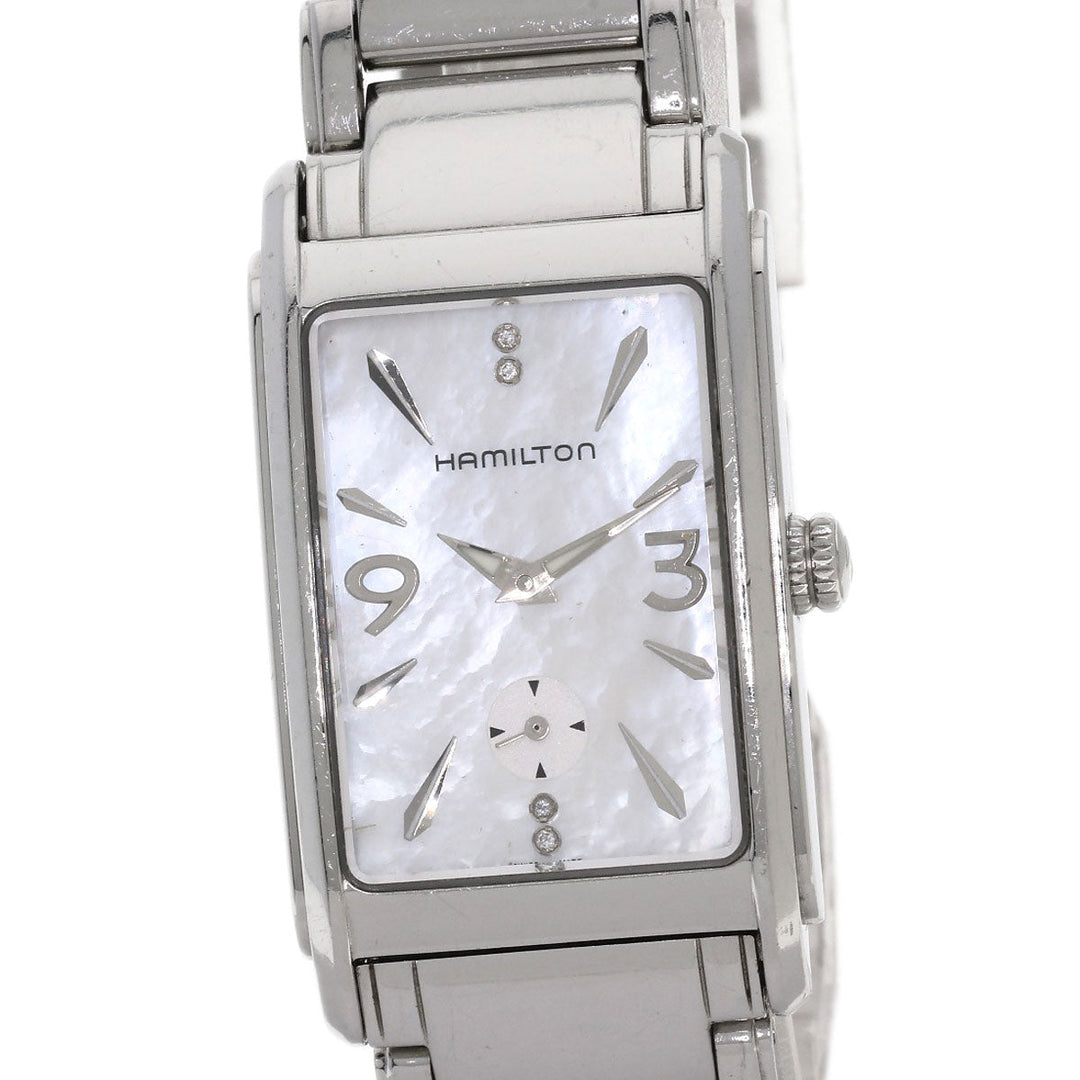 HAMILTON Watches Quartz H114111 Stainless Steel , Stainless Steel Silver Ardmore 4P Diamond White shell dial Women Used Authentic