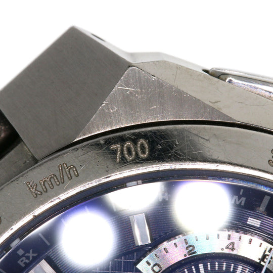 CITIZEN Watches Solar Powered Radio Watch AT3010-55L Titanium, Titanium Silver Atessa blue dial mens Used Authentic