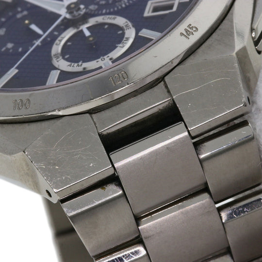 CITIZEN Watches Solar Powered Radio Watch AT3010-55L Titanium, Titanium Silver Atessa blue dial mens Used Authentic