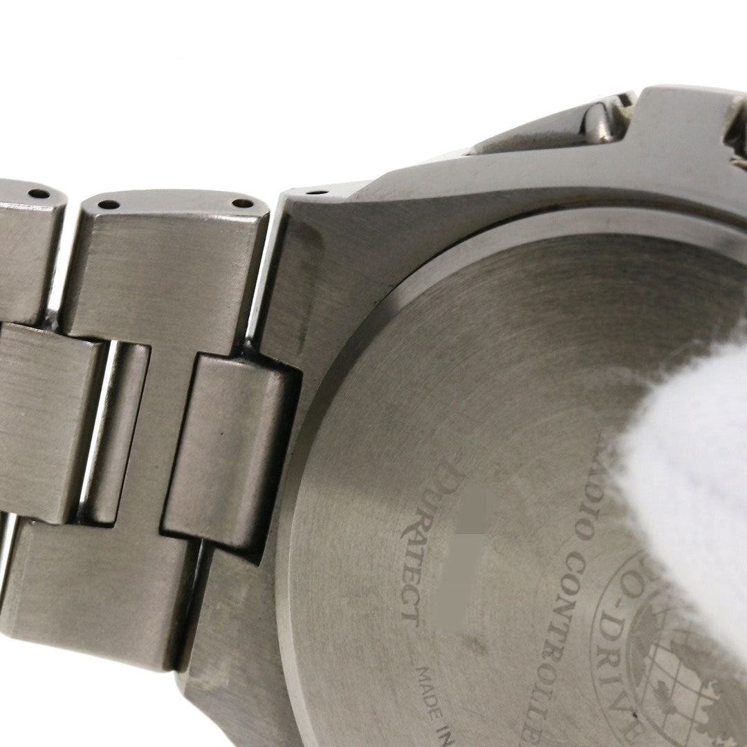 CITIZEN Watches Solar Powered Radio Watch AT3010-55L Titanium, Titanium Silver Atessa blue dial mens Used Authentic