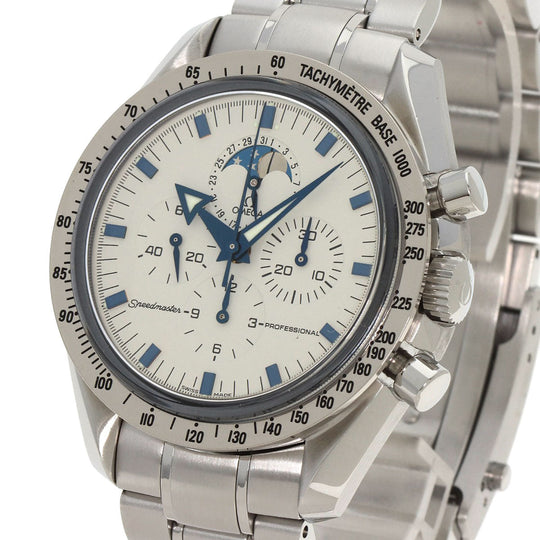 OMEGA Watches Mechanical Automatic 3575.20 Stainless Steel , Stainless Steel , K18WG Silver Speedmaster Professional Moonphase white dial mens Used Authentic