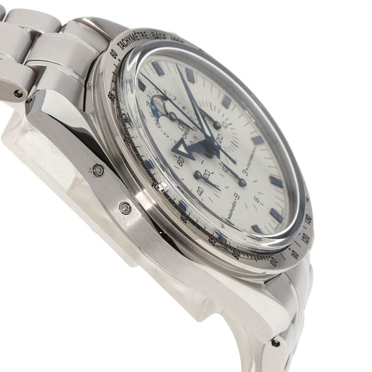 OMEGA Watches Mechanical Automatic 3575.20 Stainless Steel , Stainless Steel , K18WG Silver Speedmaster Professional Moonphase white dial mens Used Authentic