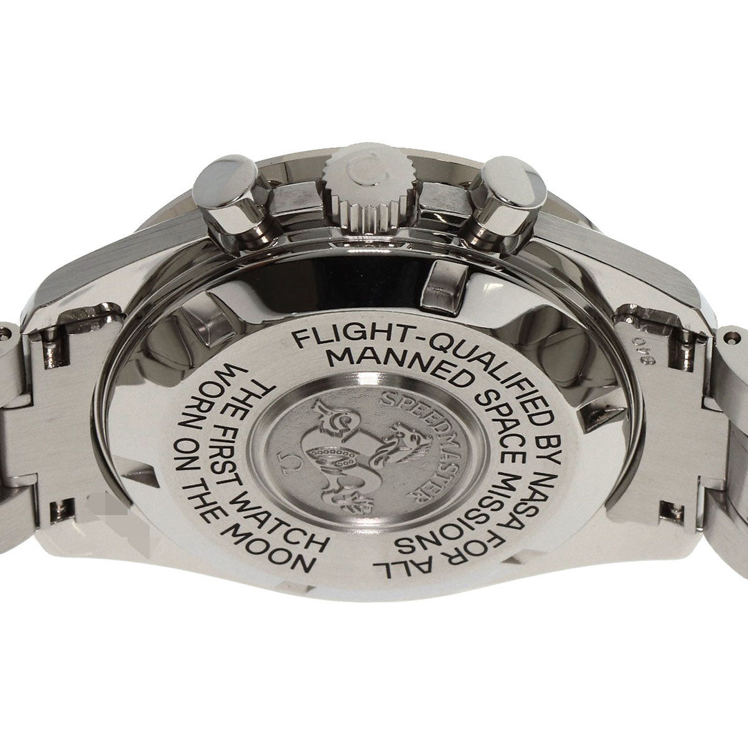 OMEGA Watches Mechanical Automatic 3575.20 Stainless Steel , Stainless Steel , K18WG Silver Speedmaster Professional Moonphase white dial mens Used Authentic