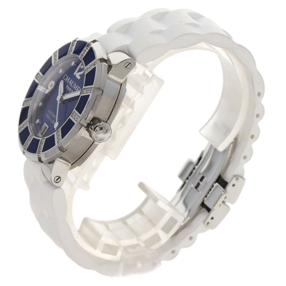 Chaumet Watches Mechanical Automatic Stainless Steel, Rubber Silver Class one blue dial mens Used Authentic