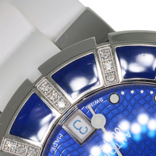 Chaumet Watches Mechanical Automatic Stainless Steel, Rubber Silver Class one blue dial mens Used Authentic