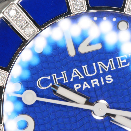 Chaumet Watches Mechanical Automatic Stainless Steel, Rubber Silver Class one blue dial mens Used Authentic