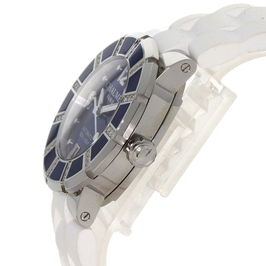 Chaumet Watches Mechanical Automatic Stainless Steel, Rubber Silver Class one blue dial mens Used Authentic