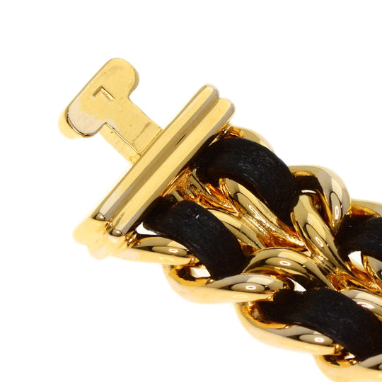 CHANEL Watches Quartz H0001 Gold Plated, Leather gold Premiere black dial Women Used Authentic
