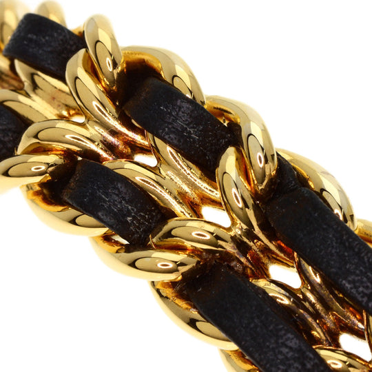 CHANEL Watches Quartz H0001 Gold Plated, Leather gold Premiere black dial Women Used Authentic