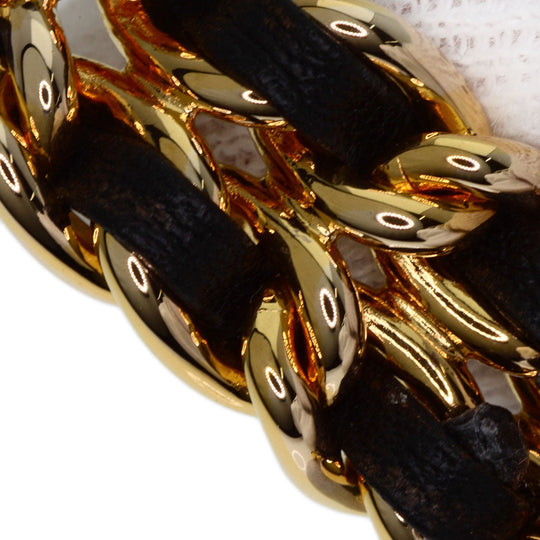 CHANEL Watches Quartz H0001 Gold Plated, Leather gold Premiere black dial Women Used Authentic