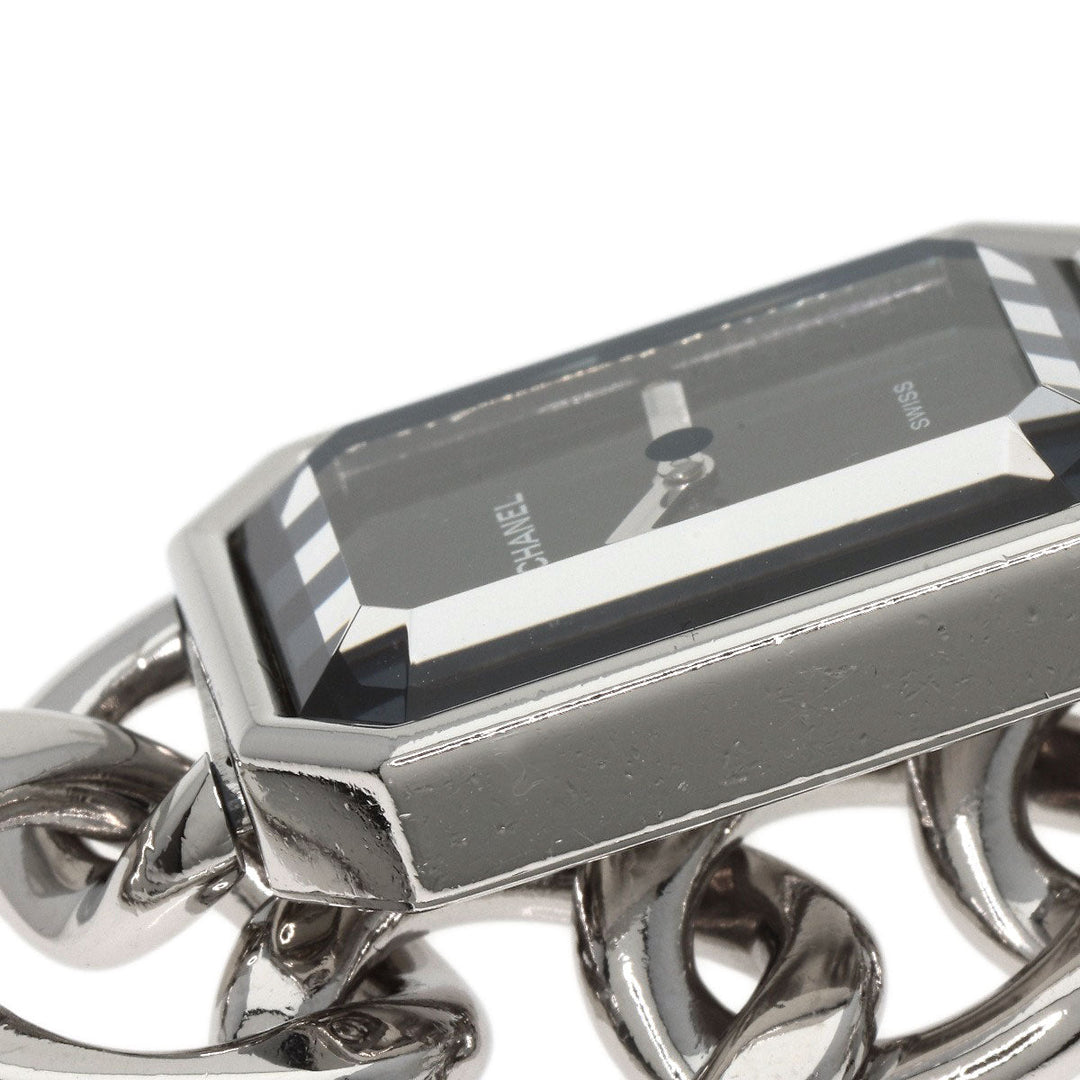 CHANEL Watches Quartz H0452 Stainless Steel , Stainless Steel Silver Premiere black dial Women Used Authentic