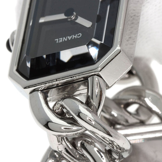 CHANEL Watches Quartz H0452 Stainless Steel , Stainless Steel Silver Premiere black dial Women Used Authentic