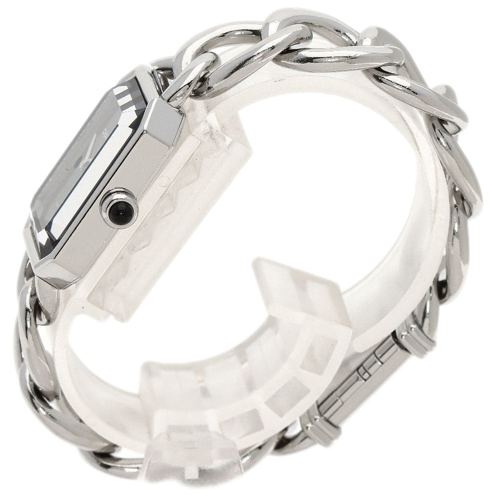 CHANEL Watches Quartz H0452 Stainless Steel , Stainless Steel Silver Premiere black dial Women Used Authentic