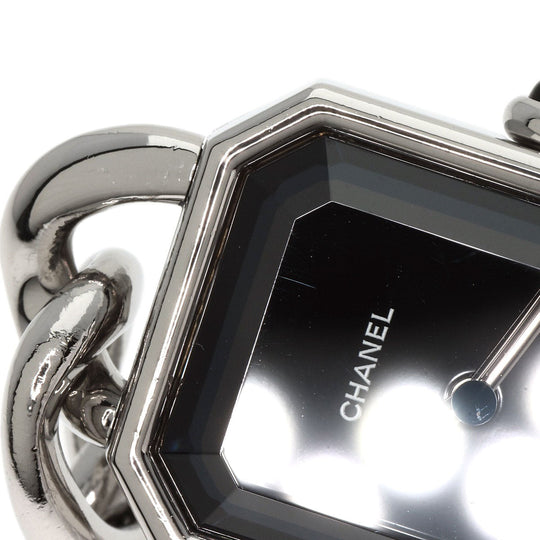 CHANEL Watches Quartz H0452 Stainless Steel , Stainless Steel Silver Premiere black dial Women Used Authentic
