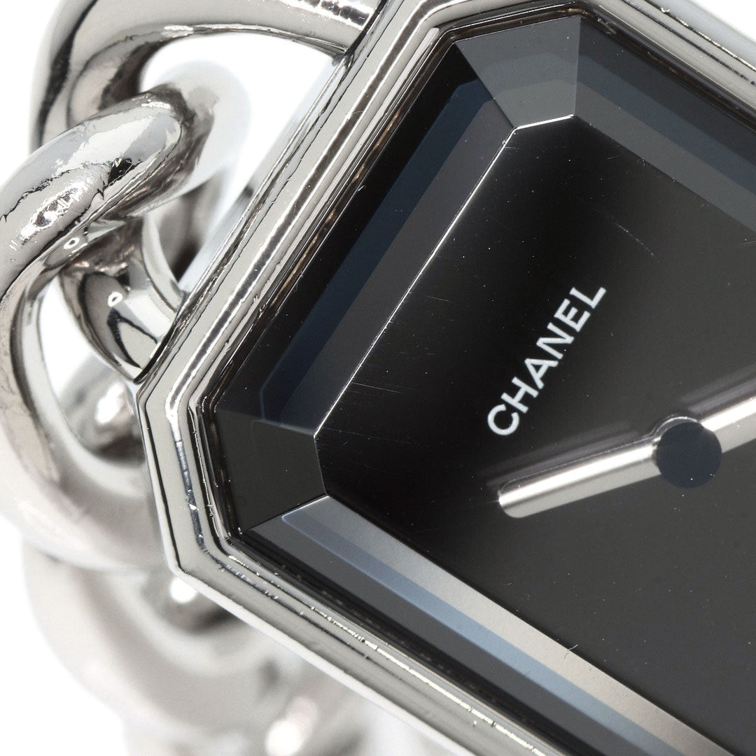 CHANEL Watches Quartz H0452 Stainless Steel , Stainless Steel Silver Premiere black dial Women Used Authentic