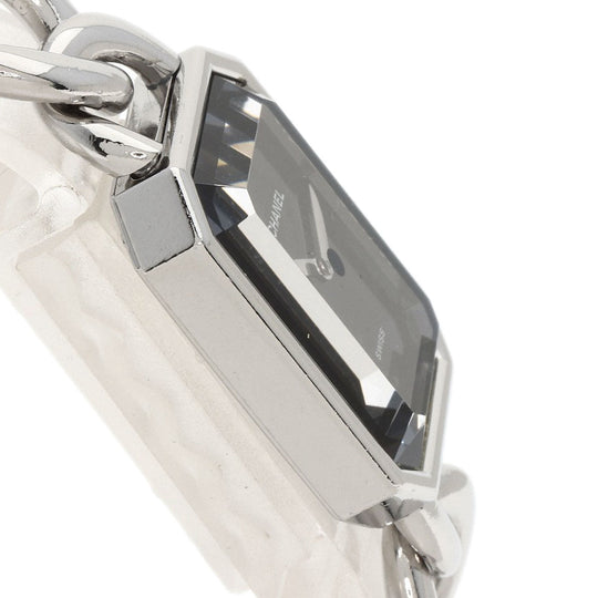 CHANEL Watches Quartz H0452 Stainless Steel , Stainless Steel Silver Premiere black dial Women Used Authentic