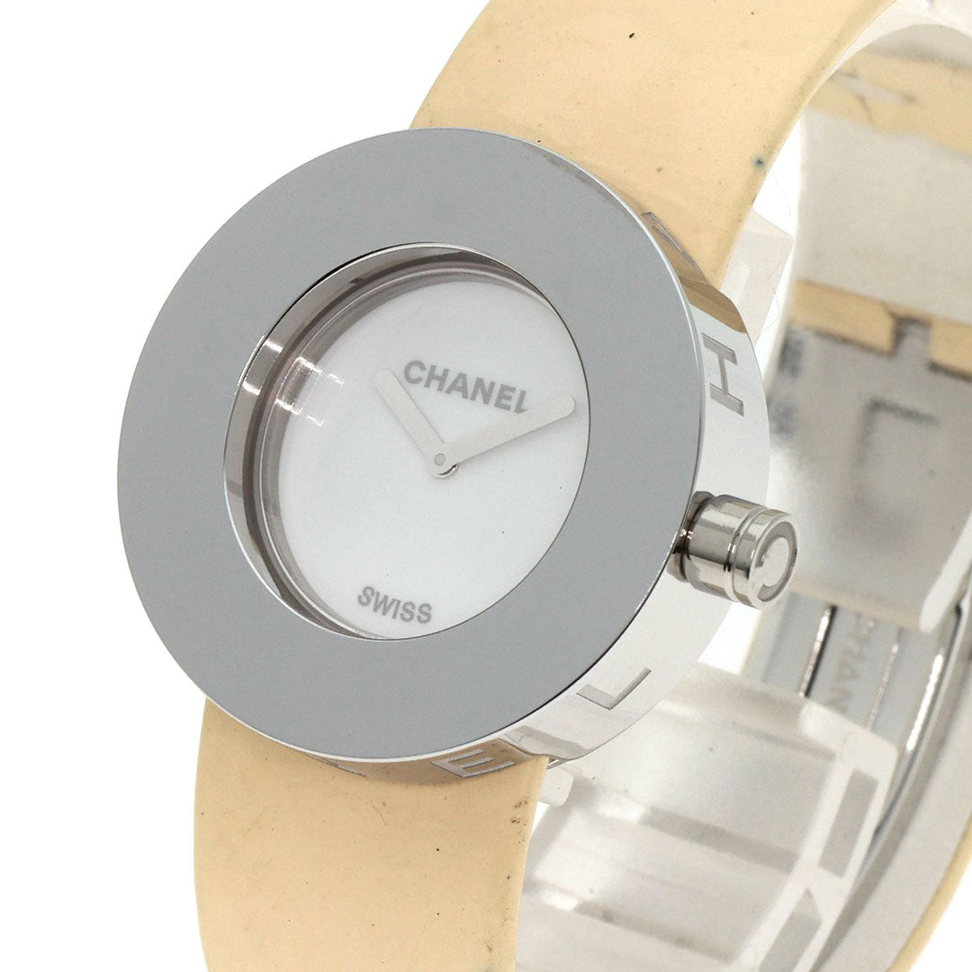 CHANEL Watches Quartz H0580 Stainless Steel, Enamel Silver La Ronde white dial Women Used Authentic