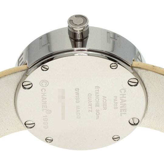 CHANEL Watches Quartz H0580 Stainless Steel, Enamel Silver La Ronde white dial Women Used Authentic