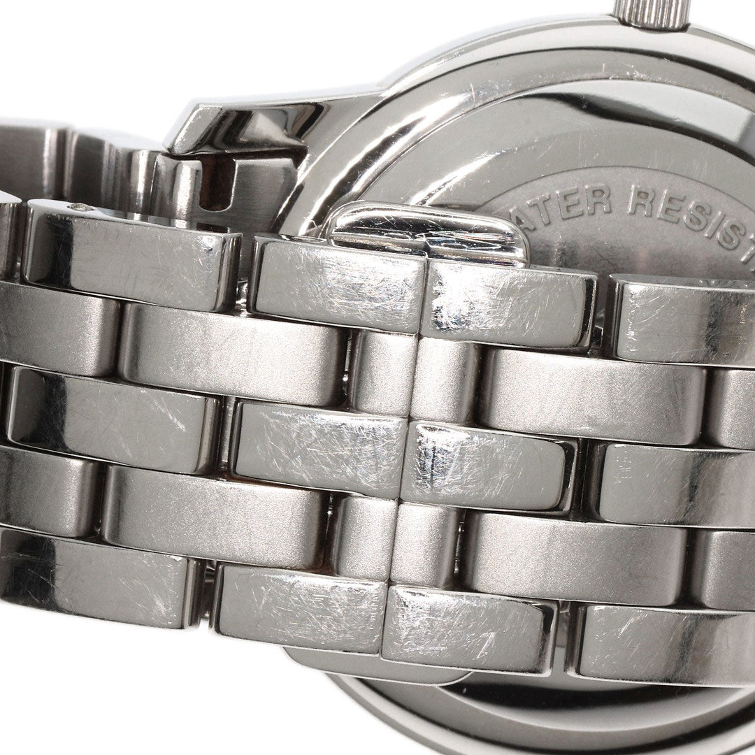 GUCCI Watches Quartz 5500M Stainless Steel , Stainless Steel Silver Round face black dial mens Used Authentic