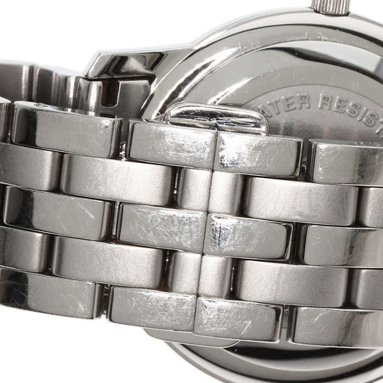 GUCCI Watches Quartz 5500M Stainless Steel , Stainless Steel Silver Round face black dial mens Used Authentic