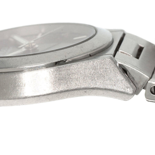 GUCCI Watches Quartz 115.5 Stainless Steel , Stainless Steel Silver Pantheon black dial Women Used Authentic