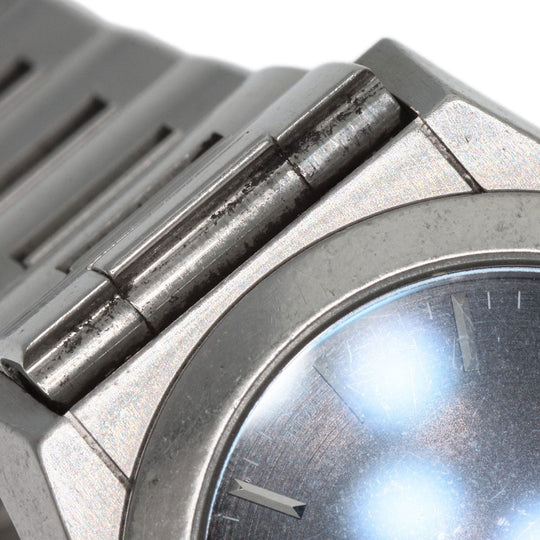 GUCCI Watches Quartz 115.5 Stainless Steel , Stainless Steel Silver Pantheon black dial Women Used Authentic