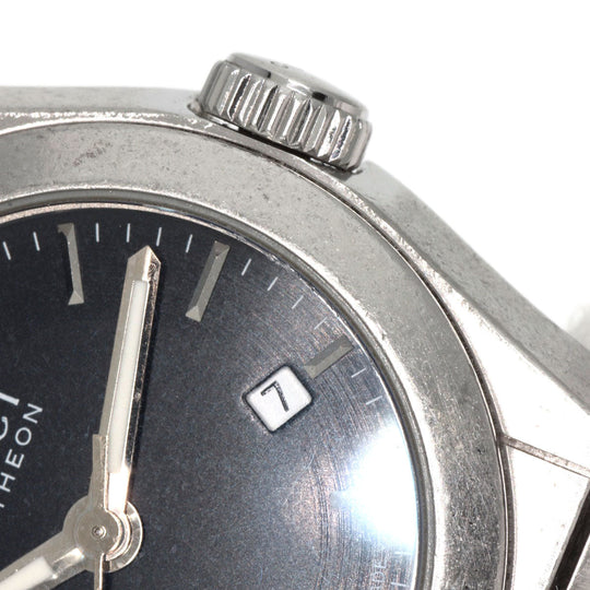 GUCCI Watches Quartz 115.5 Stainless Steel , Stainless Steel Silver Pantheon black dial Women Used Authentic